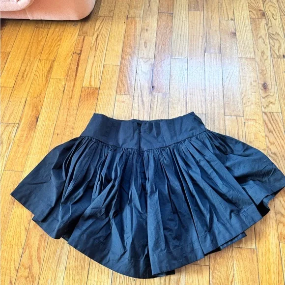 Anthropologie Black Cotton Skort - Picture 4 of 4